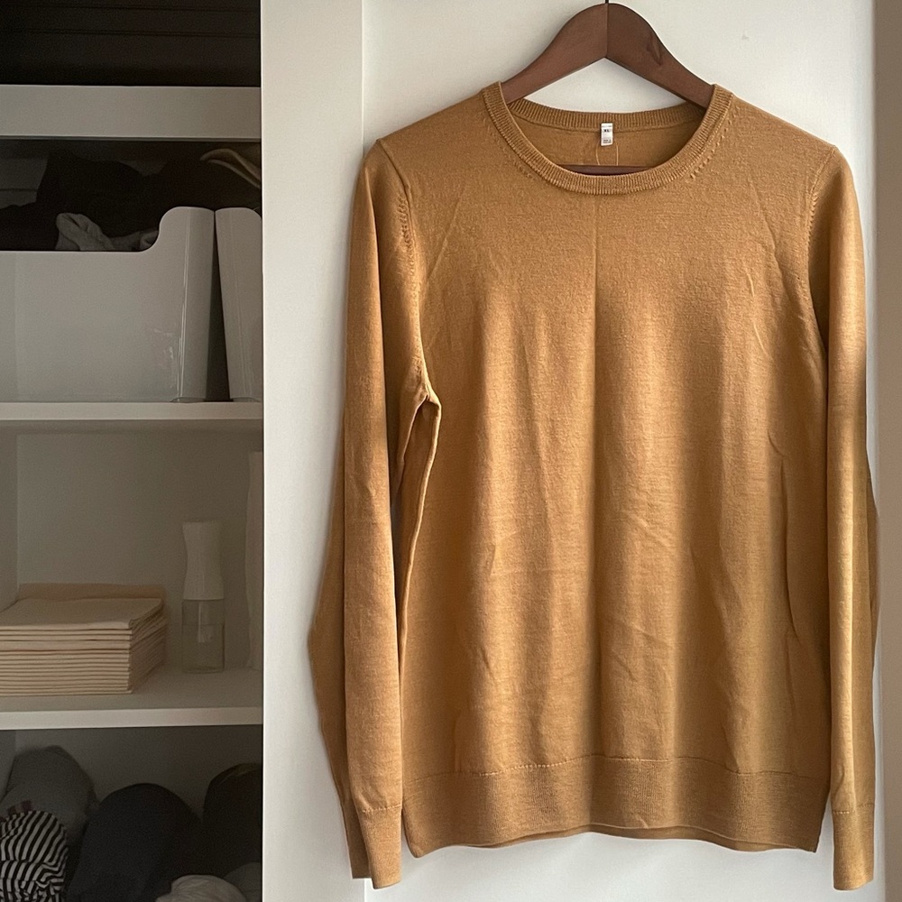 MUJI Merino Wool Silk Crew Sweater (XL) New w/tag